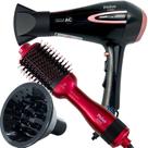 Secador de Cabelo Philco 2100w Ar quente Frio Profissional íons Tourmaline Difusor Escova 4 em 1 1300w