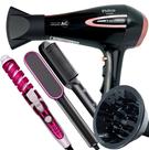 Secador de Cabelo Philco 2100w Ar quente Frio Profissional íons Tourmaline Difusor Modelador Escova 2 em 1 Marca Prosper HQ