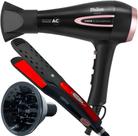 Secador de Cabelo Philco 2100w Ar quente Frio Profissional íons Tourmaline Difusor Prancha Cerâmica 230ºc BBG