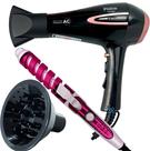 Secador De Cabelo Philco Profissional 2100w Ion Tourmaline Ar Quente Frio Ps32 Difusor De Cachos Modelador Espiral Nova