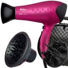 Secador De Cabelo Philco Profissional 2200w Ions Ar Quente Frio Stilo Bivolt Com 2 Difusor De Cachos Maleta