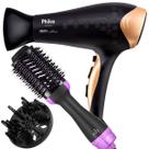 Secador De Cabelo Philco Profissional 2200w Ions Ar Quente Frio Stilus Difusor De Cachos Escova City 2 Em 1