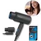 Secador de Cabelo Portátil Dobrável 400W - Compacto para Viagens, Leve e Eficiente 127V ou 220V Voltagem:220v