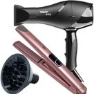 Secador De Cabelo Taiff 1700w Ions Profissional Ar Quente Frio Preto Difusor De Cachos Prancha Cerâmica 450ºf Sensi