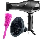 Secador De Cabelo Taiff 1700w Ions Profissional Ar Quente Frio Preto Difusor De Cachos RTE Secador De Cabelo Taiff 1700w Ions Profissional Ar Quente Frio Preto Difusor De Cachos RTE