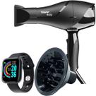 Secador De Cabelo Taiff 1700w Ions Profissional Ar Quente Frio Preto Difusor De Cachos Smartwatch Secador De Cabelo Taiff 1700w Ions Profissional Ar Quente Frio Preto Difusor De Cachos Smartwatch
