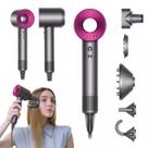 Secador de Cabelo Turbo Silencioso 1600W com íons Negativos 5 Bocais Profissional 220V