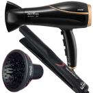 Secador de Cabelos Britânia BSC2250 2100W Tourmaline Íons Profissional Salão Com Difusor Cachos Prancha Chapinha Gama 410f Fina Plus Bivolt Secador de Cabelos Britânia BSC2250 2100W Tourmaline Íons Profissional Salão Com Difusor Cachos Prancha Chapinha Gama 410f Fina Plus Bivolt