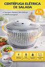 Secador De Salada Elétrico 4,7l Recarregável Usb Centrífuga