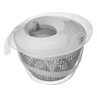 Secador De Salada Manual Giratório Centrífuga 4 Litros Grande Sem BPA Escorredor Salada Legumes Folhas Secador De Salada Manual Giratório Centrífuga 4 Litros Grande Sem BPA Escorredor Salada Legumes Folhas