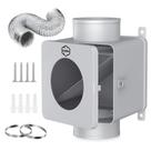 Secador Lint Trap DHGBD Metal com mangueira de ventilação de 8 pés para eletricidade e gás