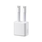 Secador telescópico de sapatos e roupas branco ABS 220V EU Plug
