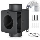 Secador Vent Lint Trap CasaDHG Metal com mangueira de 8 m para eletricidade e gás