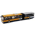 Seção dupla alongada em liga de ônibus de brinquedo com som e luz Seção dupla alongada em liga de ônibus de brinquedo com som e luz