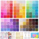 Seed Beads Funtopia 4 mm, 13.000 unidades+fabricação de joias, 120 cores