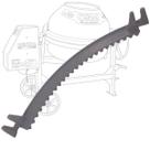 Segmento Cremalheira Betoneira CSM 400L 14D Cinza Original 31180013