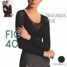 Segunda Pele Fio 40 Inverno Blusa Feminina Manga Comprida