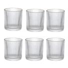 Seis copos para whisky ou drinks com BORDA DOURADA 320ML