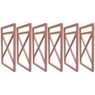 Seis Suporte Para Prateleira Estilo Industrial - Rose Gold Seis Suporte Para Prateleira Estilo Industrial - Rose Gold