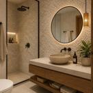 Seixo Polido Grande 30,5x30,5cm Bege Glass Mosaic Seixo Polido Grande 30,5x30,5cm Bege Glass Mosaic