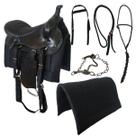 Sela Americana Preta de Trabalho Cavalo Égua Conjunto Completo montaria cavalgada