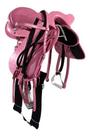 Sela Australiana Rosa Com Cabeça Para Menina Mulher Adulta Completa 16 Polegadas Cavalgada