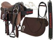 Sela De Cabeça Completa No Couro Marrom + Manta , Peitoral e Acessórios Oferta