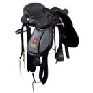 Sela de Cavalo Preta Soft Gel Vaqueta Mangalarga de Cabeça 16 Polegadas