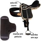 Sela para cavalo Vaquejada Em Couro Preta selote