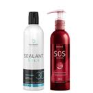 Selagem Sealant Silk 3D 350ml + SOS Extreme 240ml Antiemborrachamento Reconstrutor Selagem Sealant Silk 3D 350ml + SOS Extreme 240ml Antiemborrachamento Reconstrutor