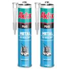 Selante Akfix P645 PU Metal Branco 2x287 ml