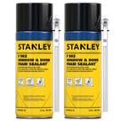Selante de espuma STANLEY F902 para janelas e portas 360mL (2x350ml) à prova d'água