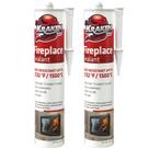 Selante de lareira Kraken Bond High Temperature Black 300mL Selante de lareira Kraken Bond High Temperature Black 300mL