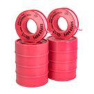 Selante de rosca para tubos PROCURU, pacote com 10 unidades, 1/2 x 520, PTFE rosa