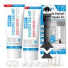 Selante de silicone Caulk & Seal Wadities White 240 mL (2x120 mL)
