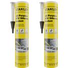 Selante de Silicone STANLEY All Purpose RTV - 300ml Cinza (Pacote com 2 Unidades)