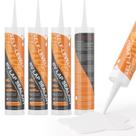 Selante de telhado WELLUCK Self-Leveling White RV 300mL, 4 pacotes