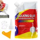 Selante impermeável para reparo de fissuras em concreto FunApricity 500 g Selante impermeável para reparo de fissuras em concreto FunApricity 500 g