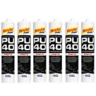 Selante PU40 Poliuretano Aeroflex 400g Preto para Vedação Colagem e Reformas