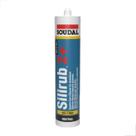 Selante Silicone Silirub 2+ Soudal Cura Neutra Preto 300Ml