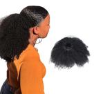 Seleção de letras de rabo de cavalo Afro Puff Drawstring 25 cm para mulheres