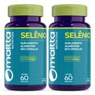 Selênio 60caps 400mg 1 ao dia Maltta Kit 2 Frascos