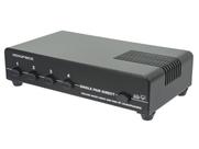 Seletor de alto-falante Monoprice de 4 canais preto até 140W
