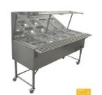 Self Service Quente Encosto Fritomaq 8 Cubas 282x60