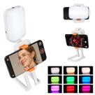 Selfie Light Zkcbutie com iluminação frontal e traseira com suporte