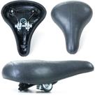 Selim Banco Barra Circular Preto Bike Monark Largo 2 Molas Bicicleta