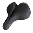 Selim Bike 2 Molas High One Airflow System Comfort C/ Elastômero Cinza Banco Confortável Macio MTB Urbana