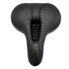 Selim Bike Confortável Vazado Preto com Carrinho Duas Molas 250x210mm Banco Macio Ergonomico Bicicleta