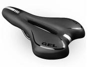 Selim Gel Bike MTB Sport Vazado 275 X 155mm Anti-prostático