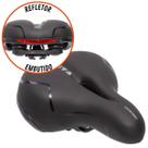 Selim Gel Comfort Banco Bike Macio Confortavel Vazado Grande GG Tech GTA Plus Size Refletor Selim Gel Comfort Banco Bike Macio Confortavel Vazado Grande GG Tech GTA Plus Size Refletor